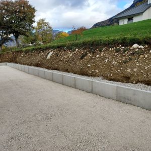 mur de soutènement en L